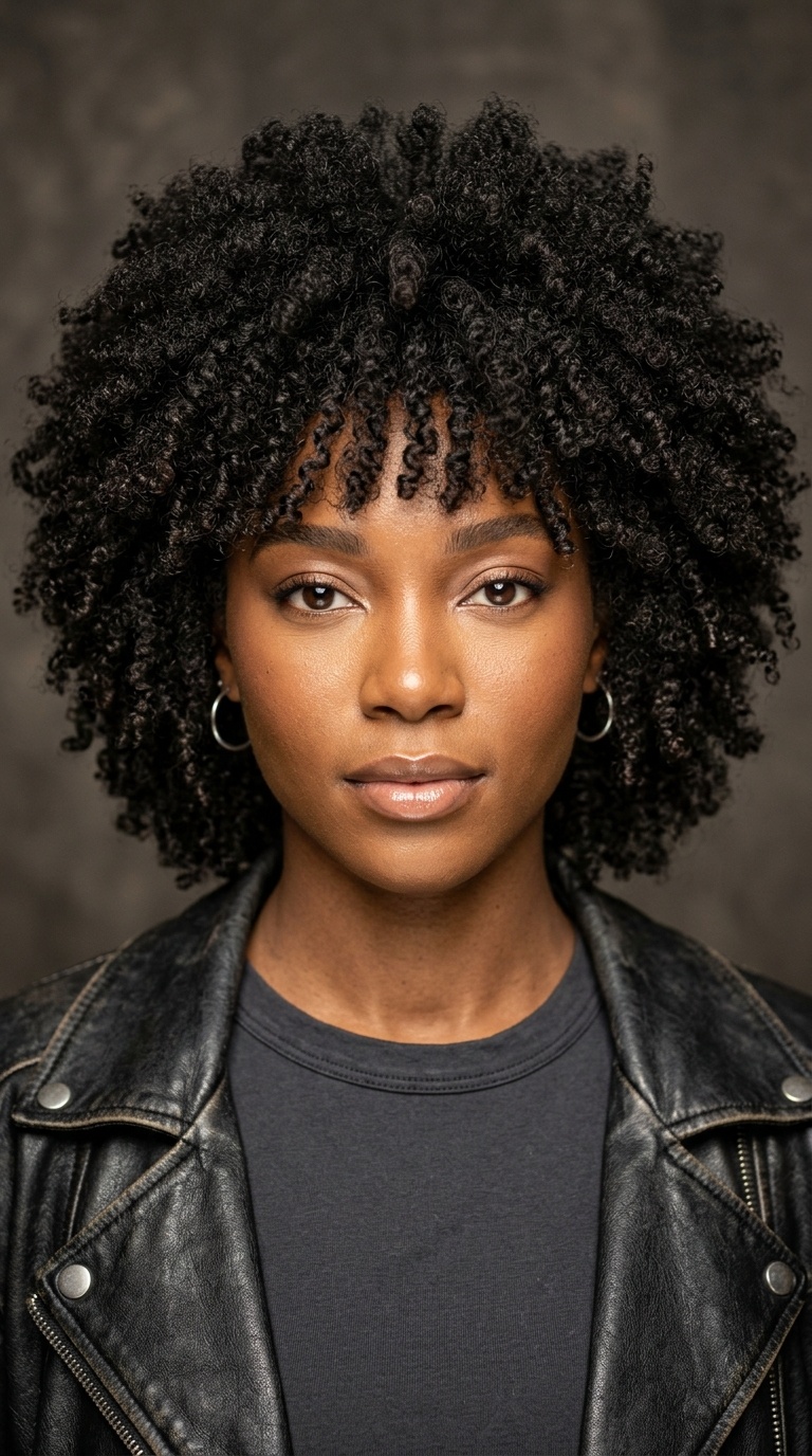 The Afro-Textured Rocker Shag
