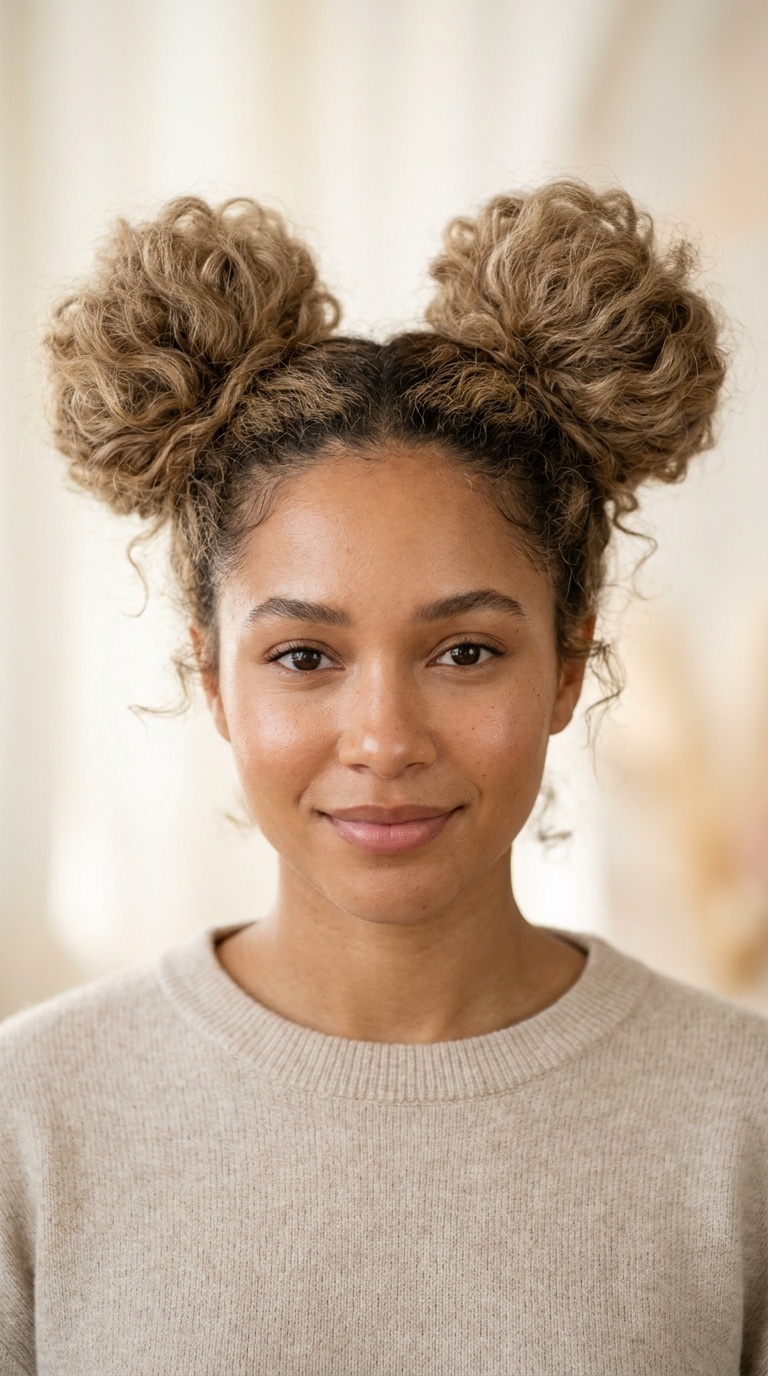 The Airy Double Space Buns
