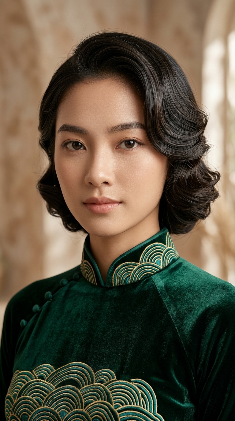 The Ao Dai Flowing Waves