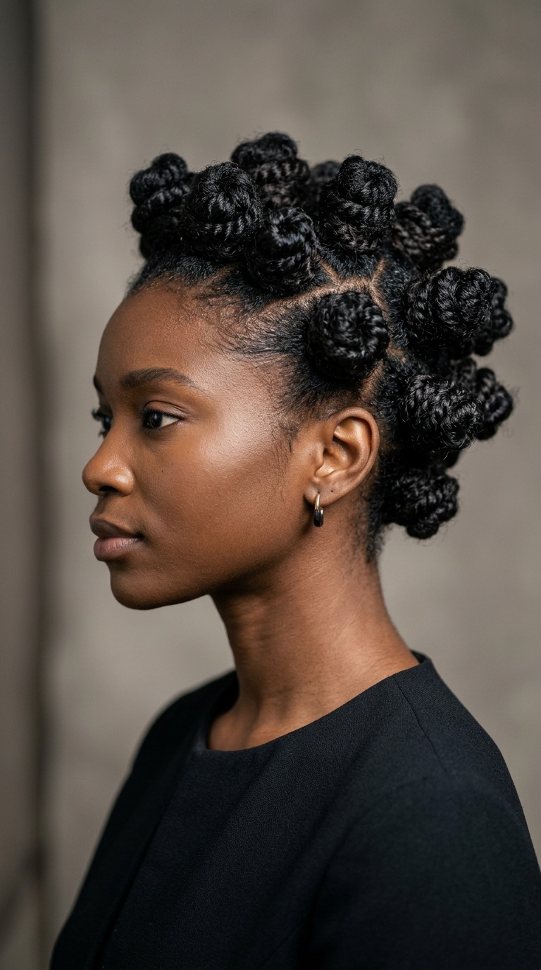 The Architectural Bantu Knot Crown