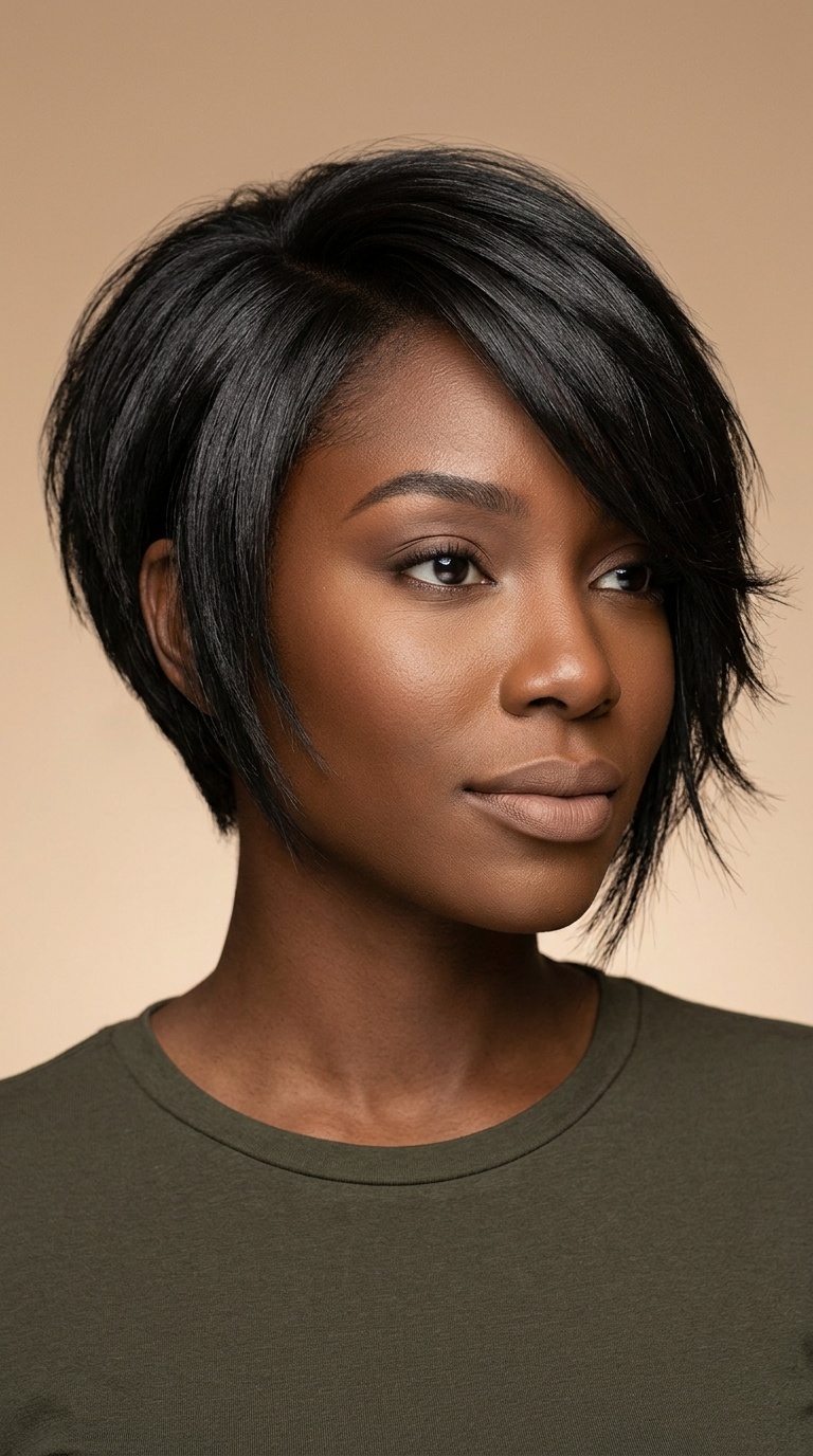 The Asymmetrical Razor Cut