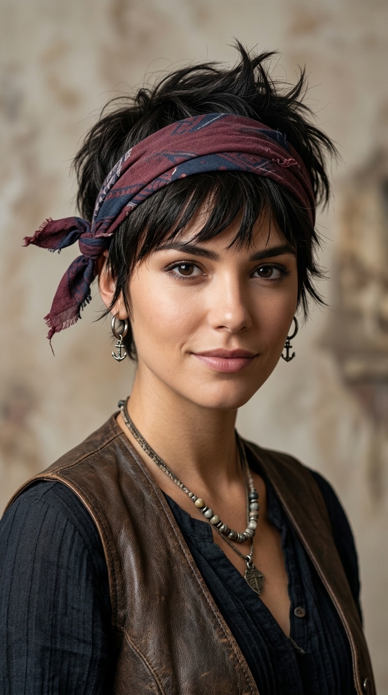 The Bandana Pixie Wrap