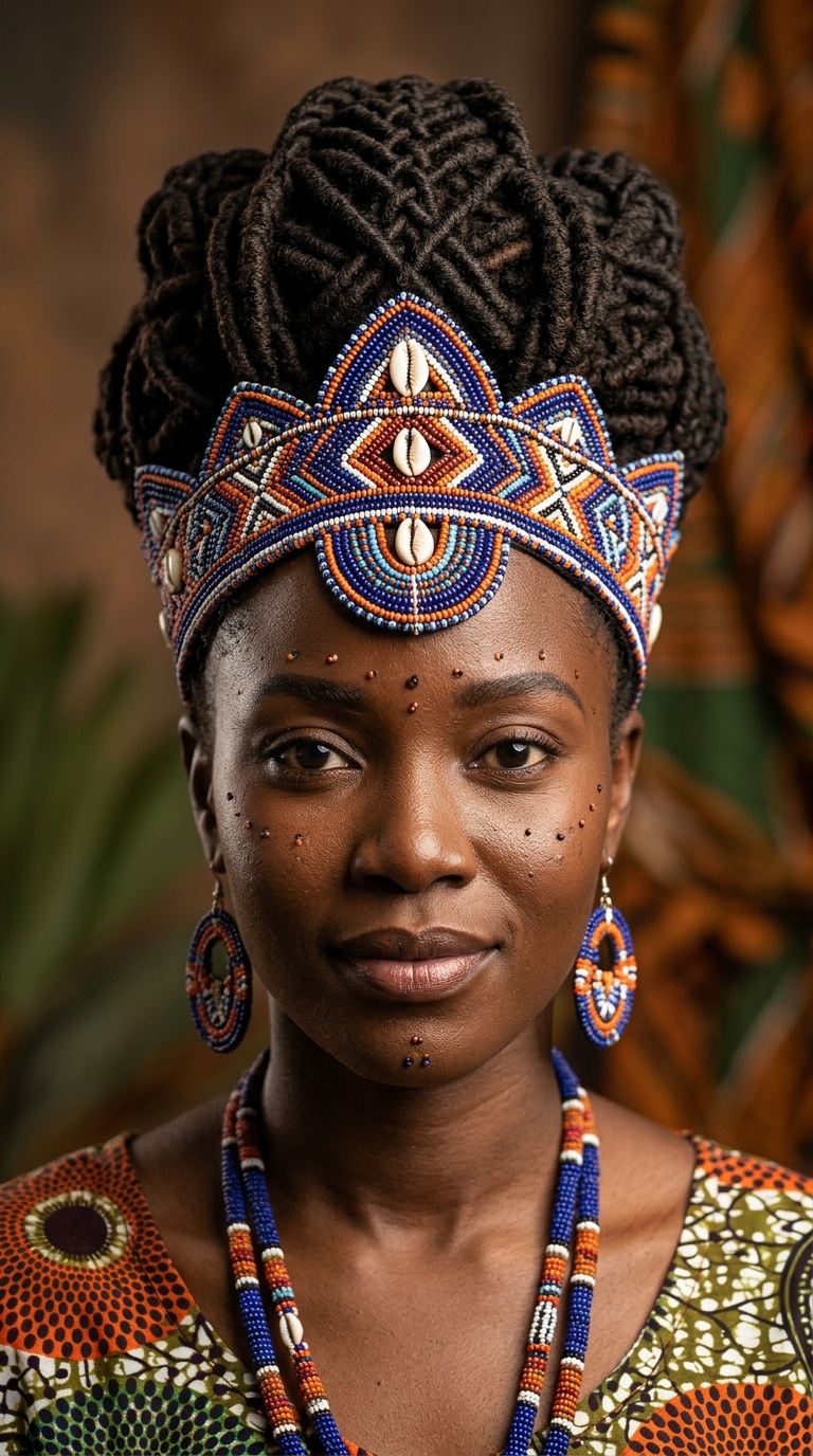 The Beaded Tribal Crown