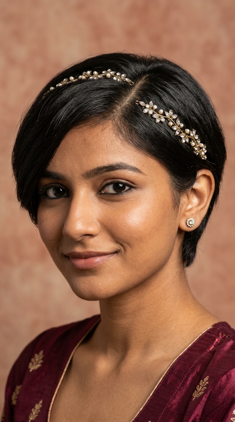 The Bejeweled Deep Side Part