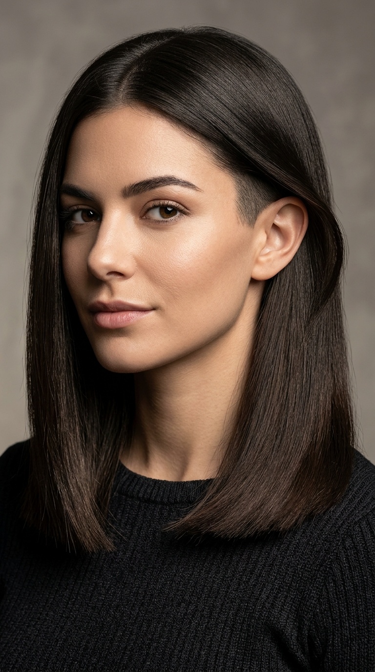 The Blunt Cut with Hidden Undercut