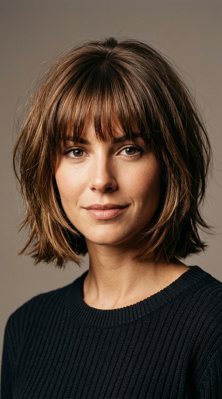 The Blunt End Rachel with Fringe