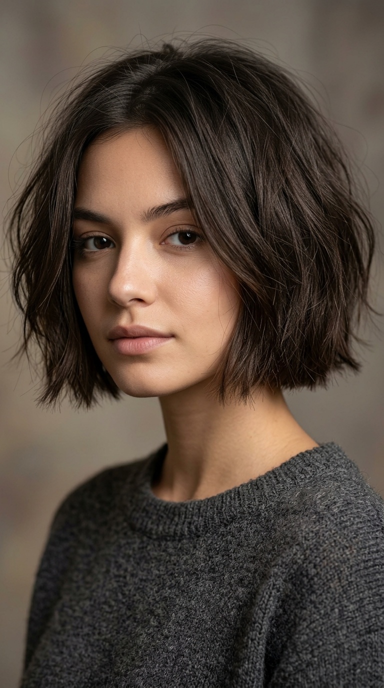 The Blunt Messy Micro-Bob