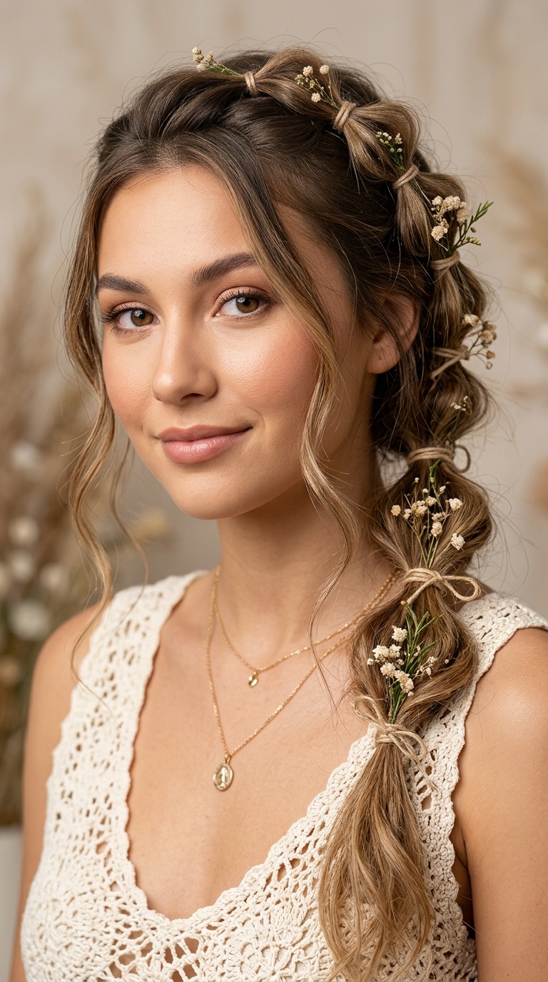 The Boho Bubble Braid