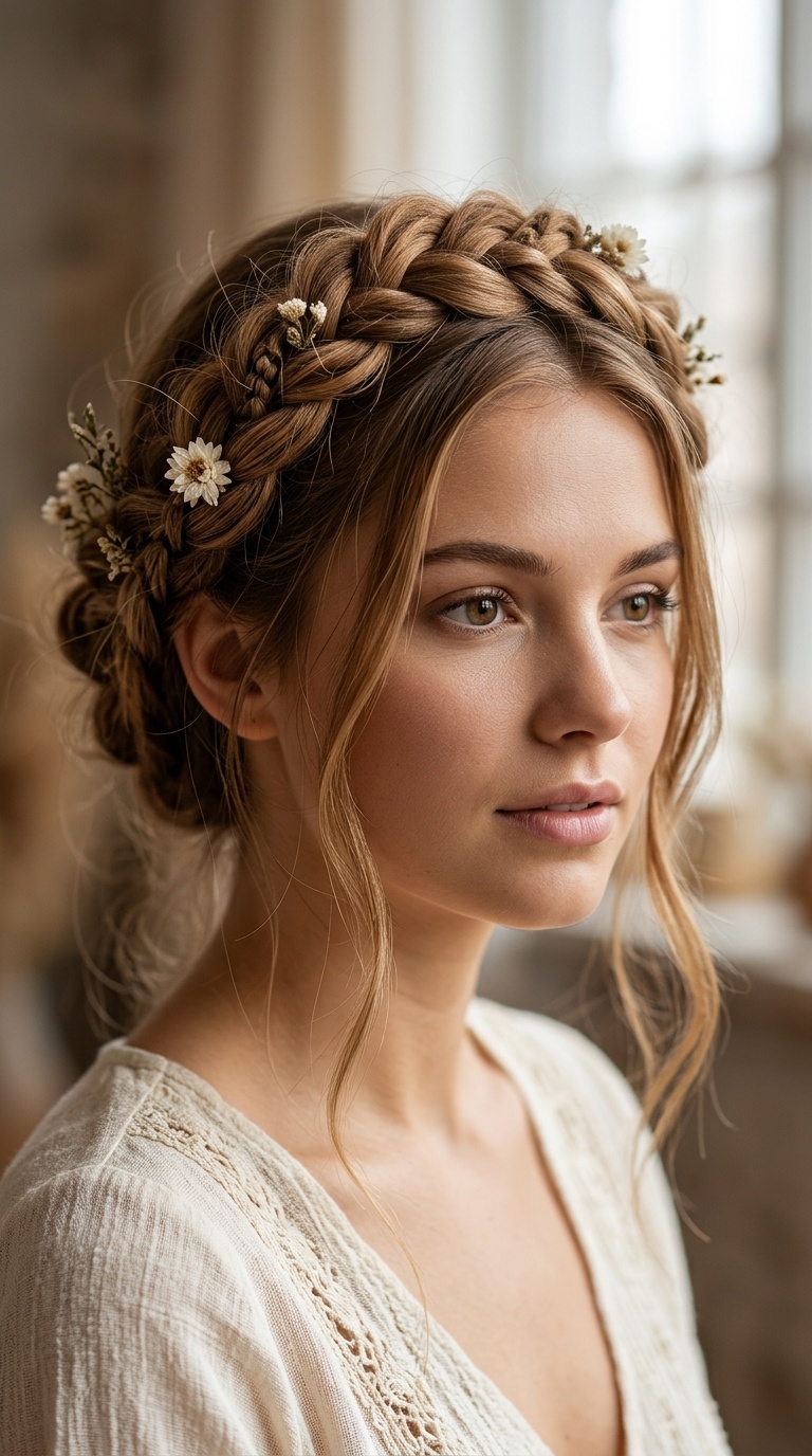 The Boho Crown Braid