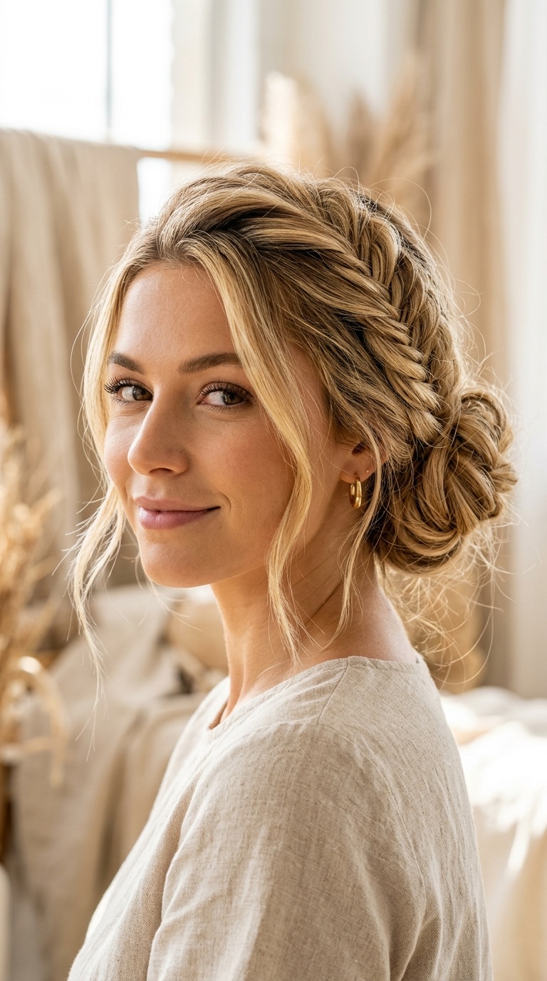 The Boho Fishtail Bun