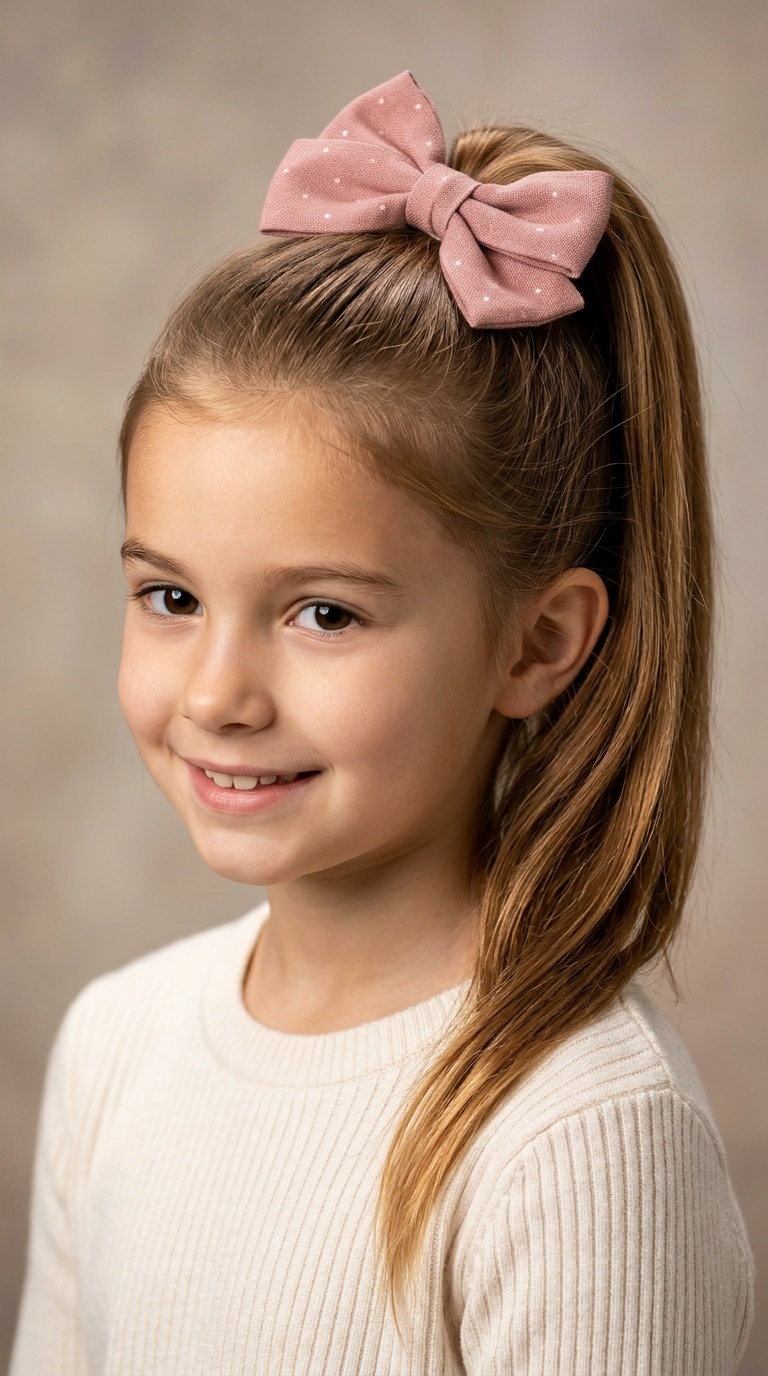 The Bow-Accented Ponytail