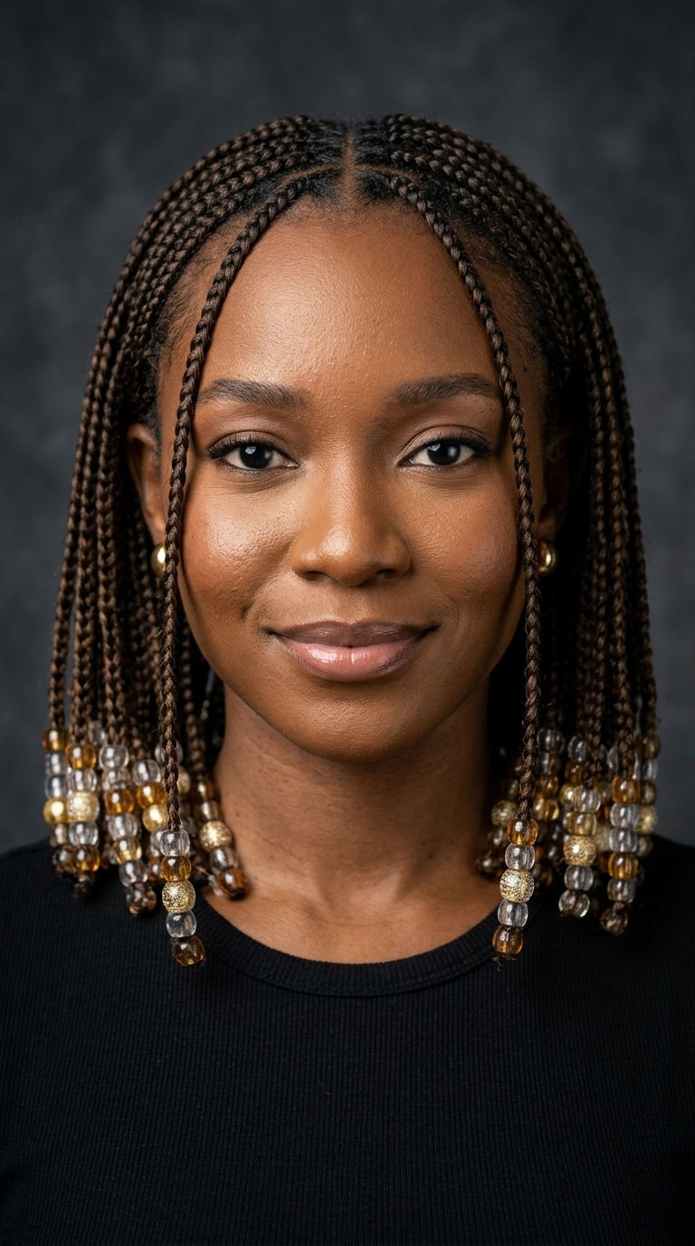 The Braided Bob with Beads
