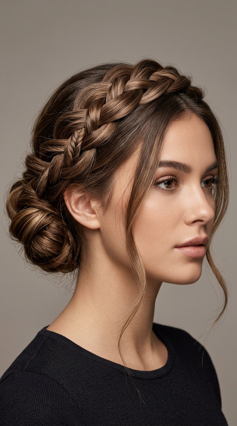 The Braided Crown Chignon