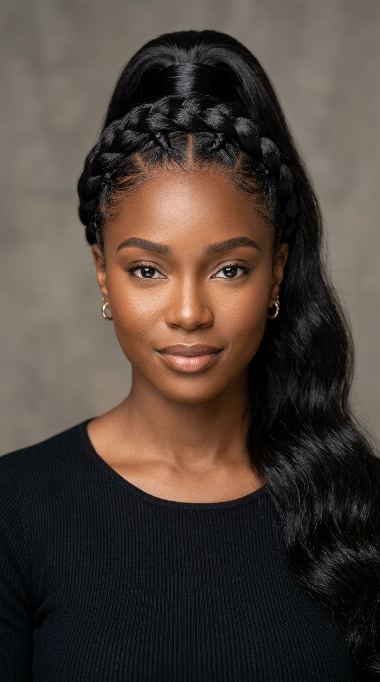 The Braided Crown Snatched Pony