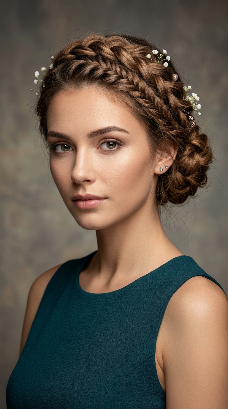 The Braided Crown Updo