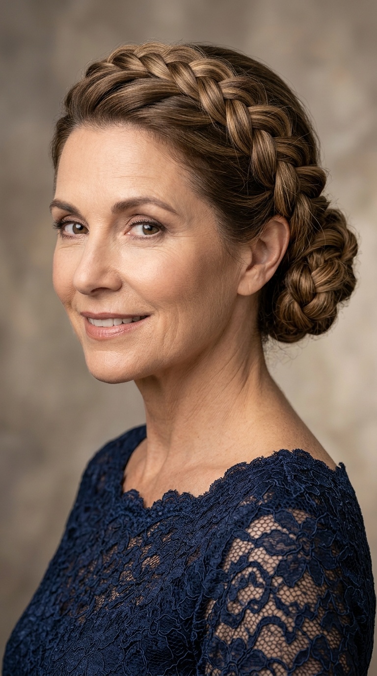 The Braided Crown Updo