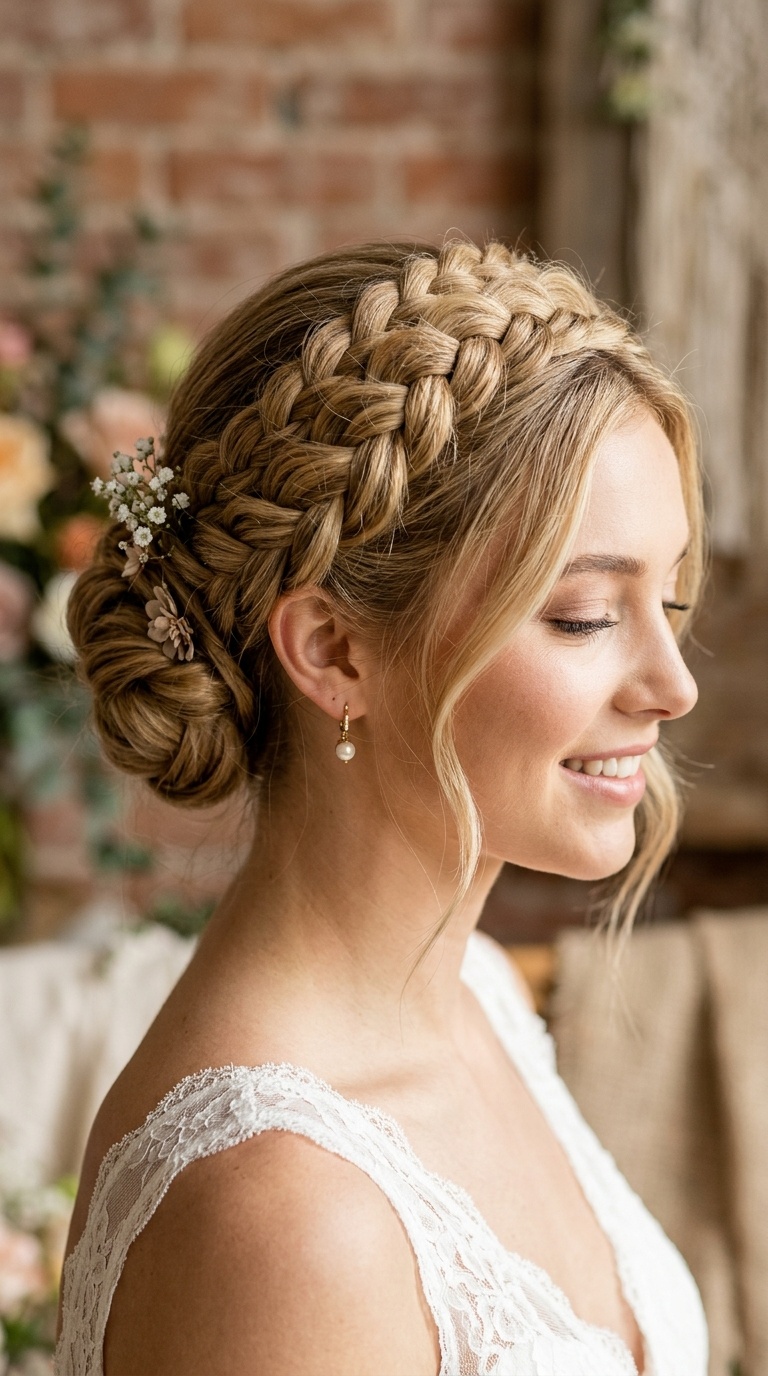 The Braided Crown Updo