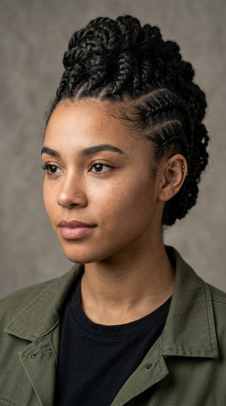 The Braided Faux Hawk