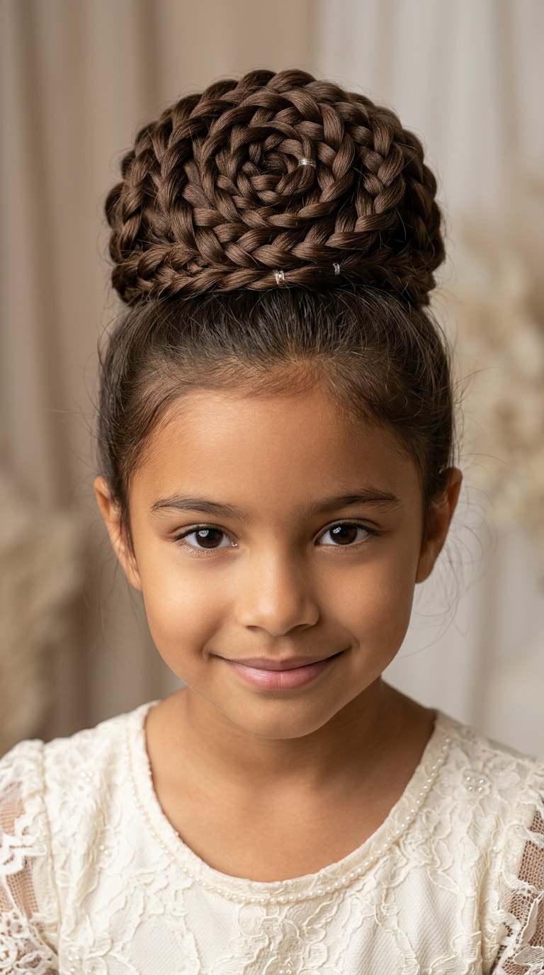 The Braided Flower Bun