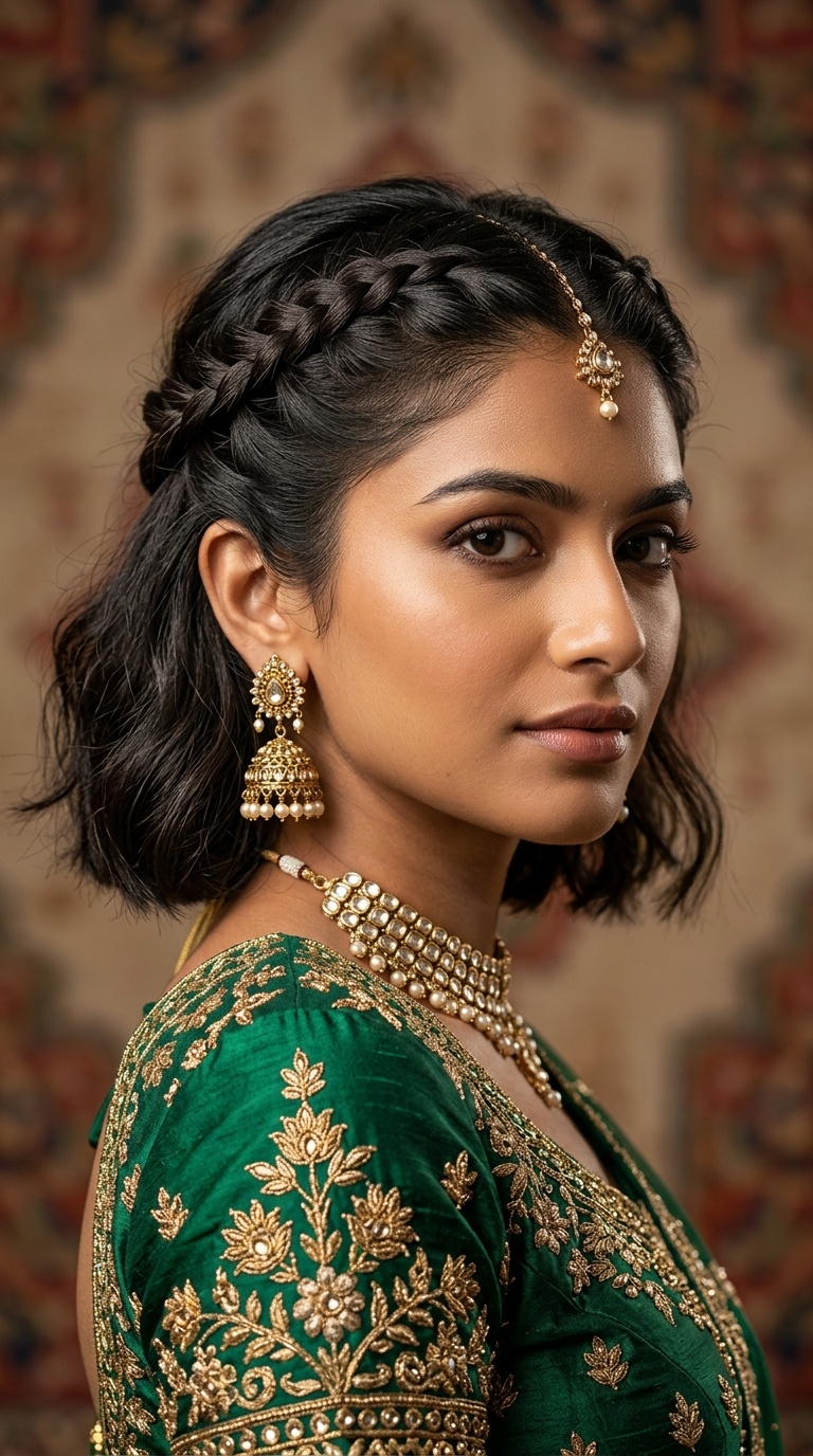 The Braided Half-Up Crown