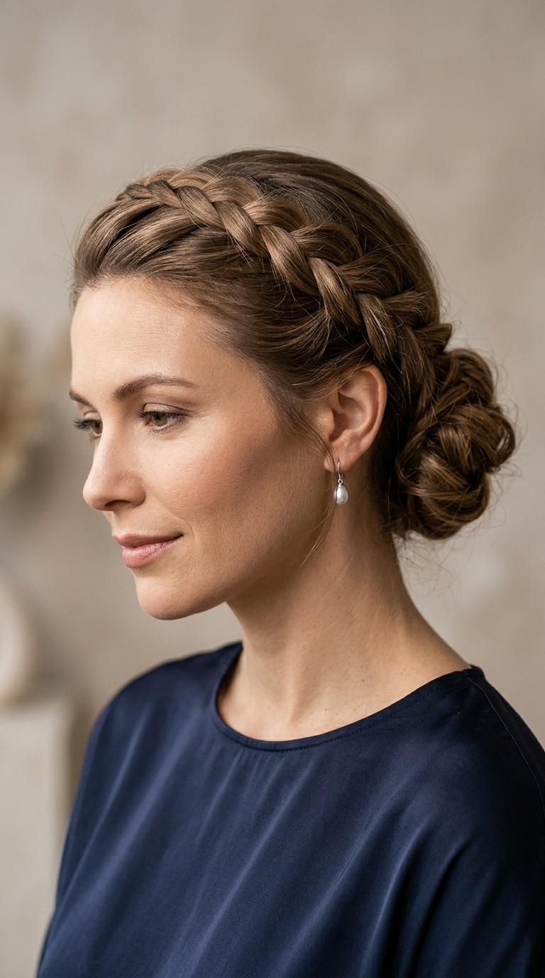 The Braided Halo Chignon