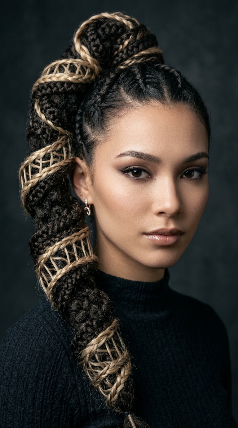 The Braided Helix Staircase