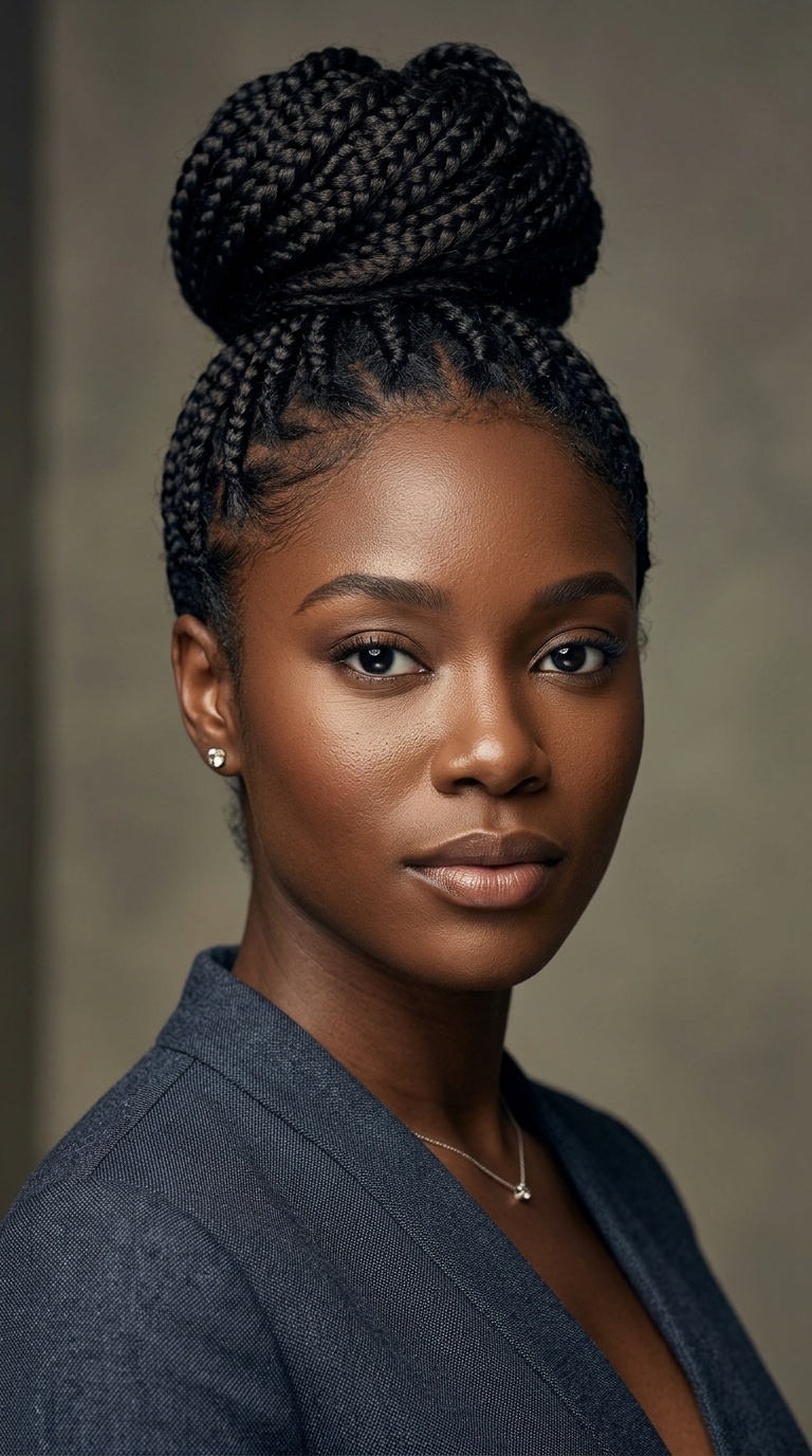 The Braided High Bun