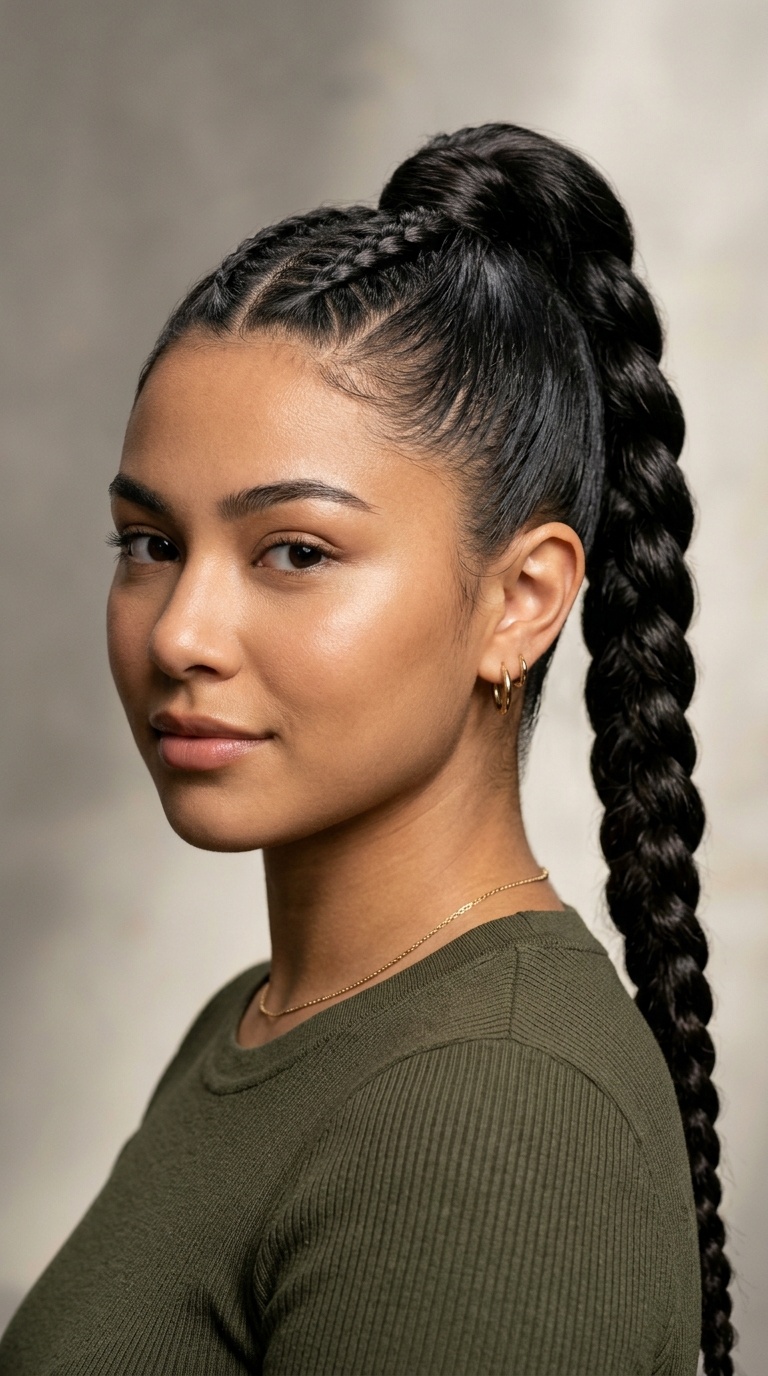 The Braided High Pony