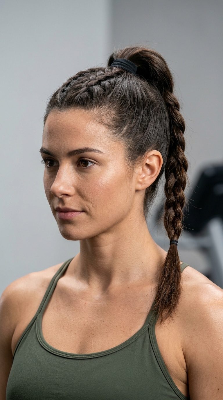 The Braided High Pony Hybrid