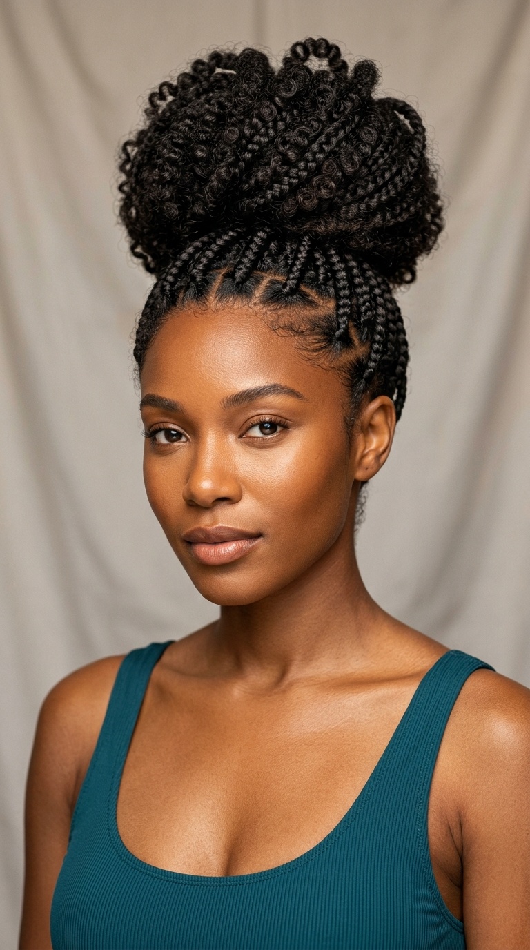 The Braided High Puff