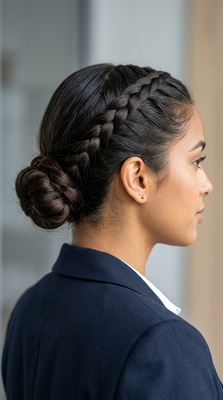 The Braided Low Bun