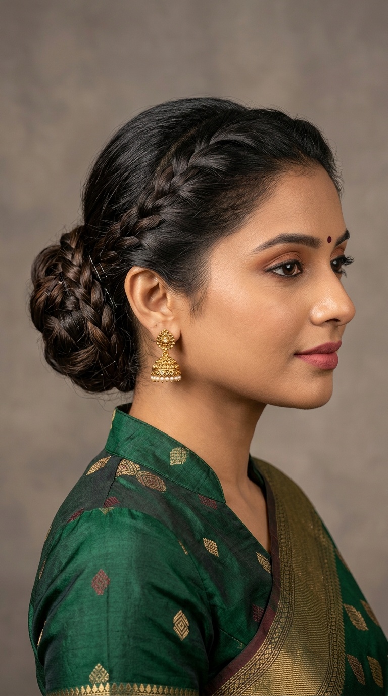 The Braided Low Bun