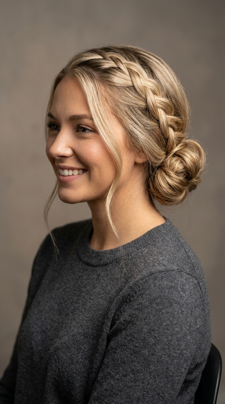 The Braided Low Bun