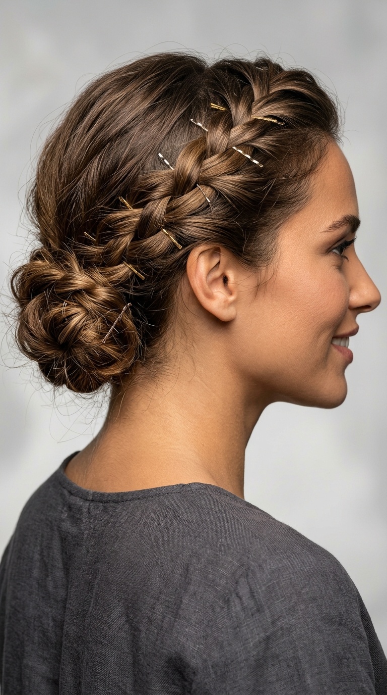 The Braided Low Bun