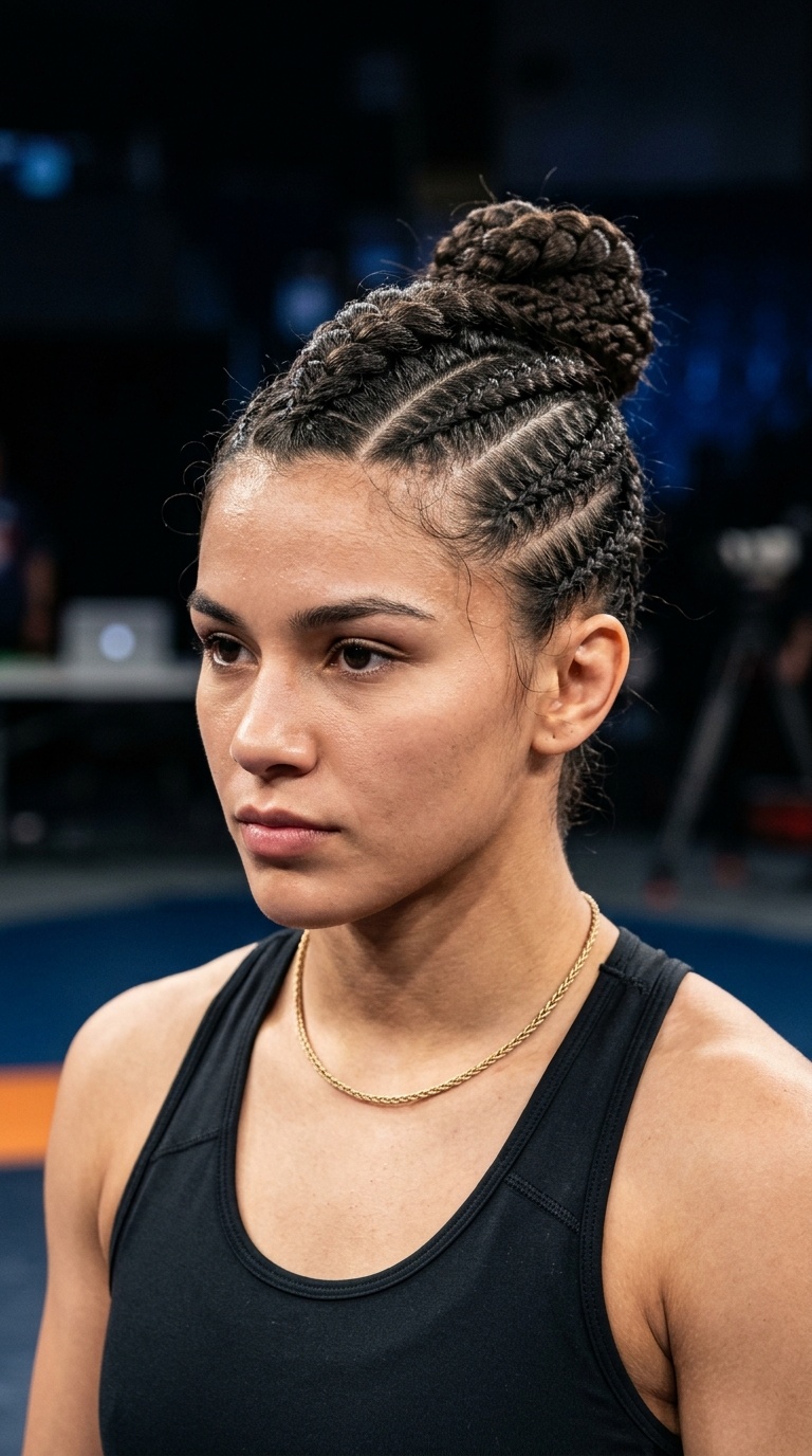 The Braided Mohawk Bun