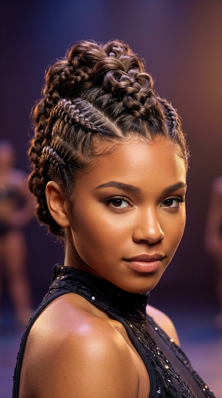 The Braided Mohawk Updo