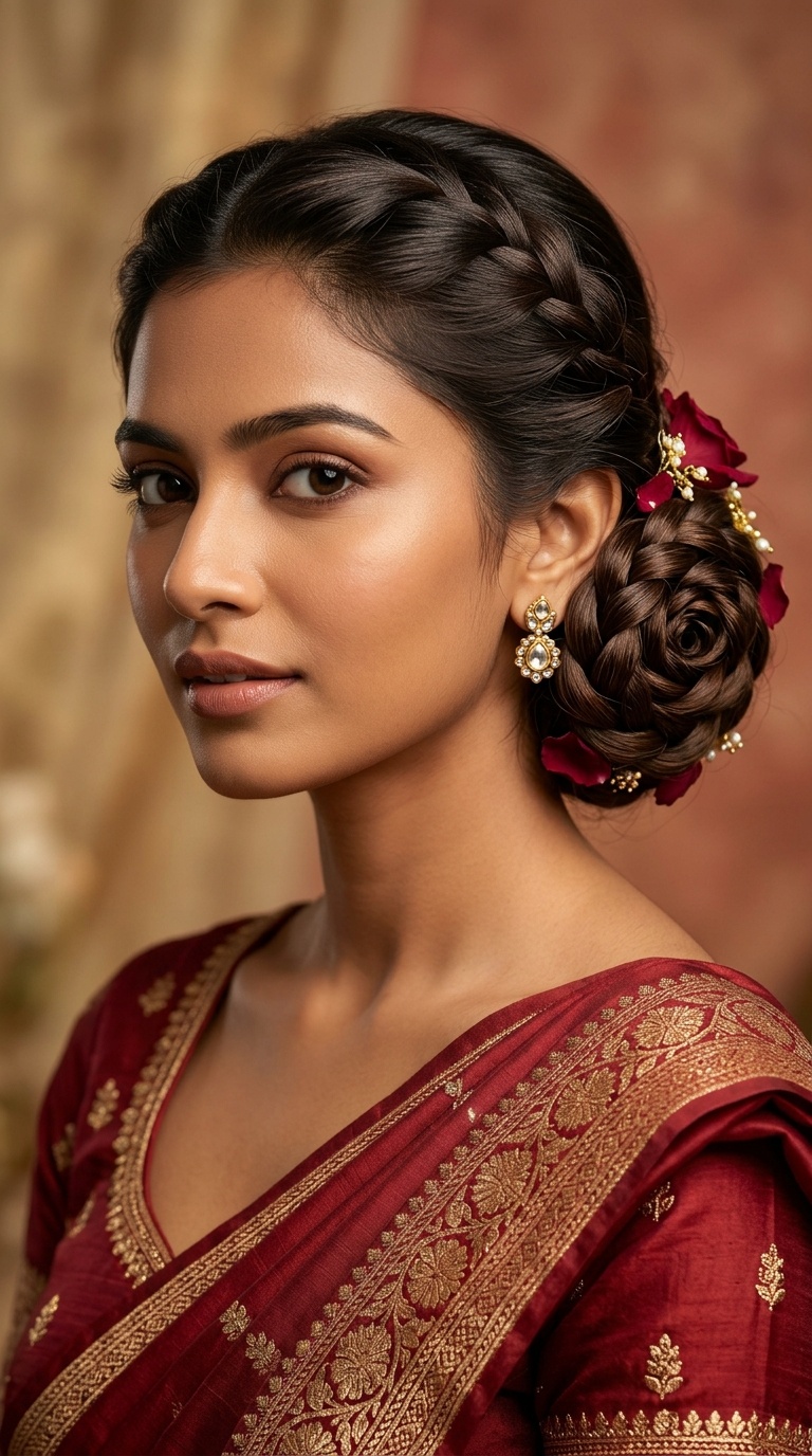 The Braided Rose Bun