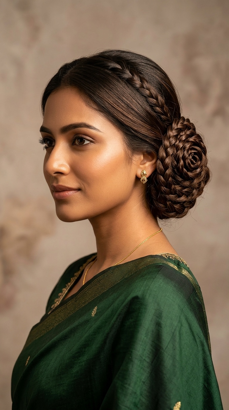 The Braided Rose Bun