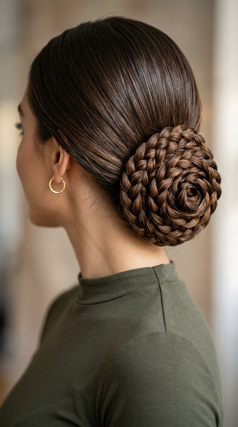 The Braided Rose Bun