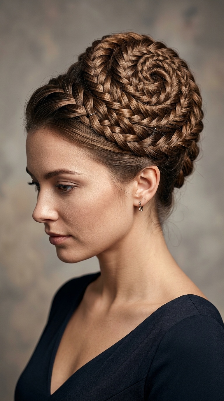 The Braided Shell Updo