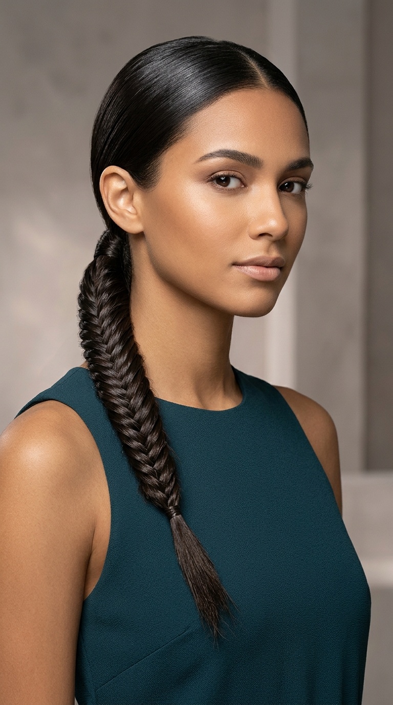 The Braided-Tail Sleek Pony