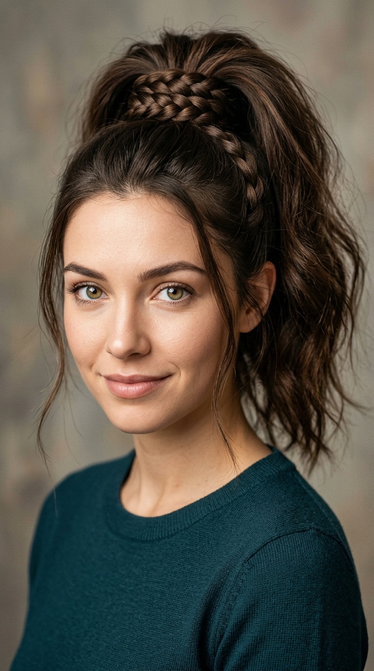 The Braided Wrap Ponytail