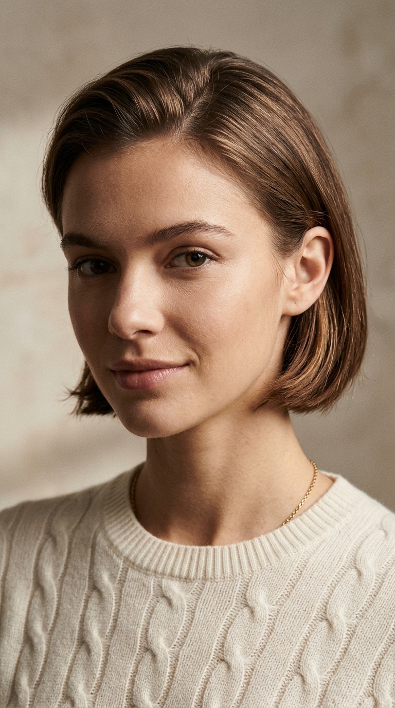 The Brushed-Back Bob