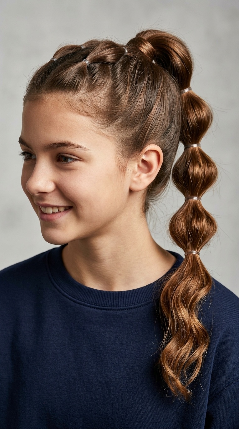 The Bubble Braid Ponytail