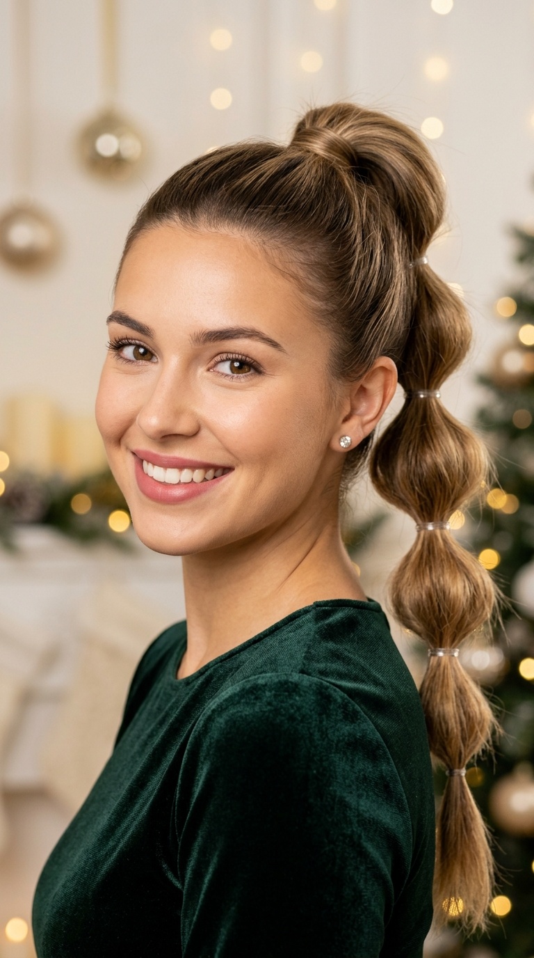 The Bubble Braid Ponytail