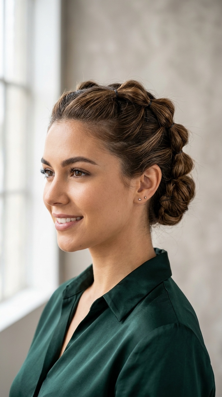The Bubble Braid Updo
