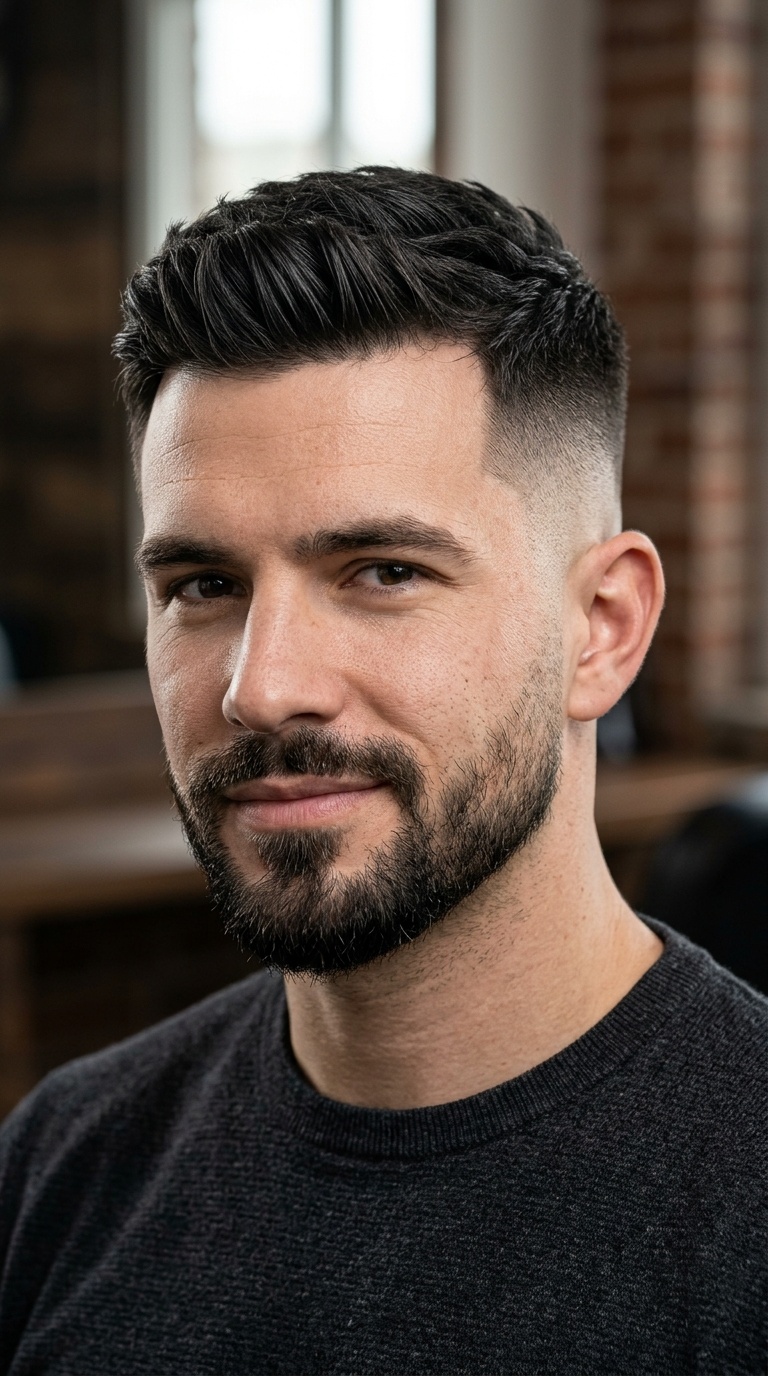 The Burst Fade Zero with a Goatee