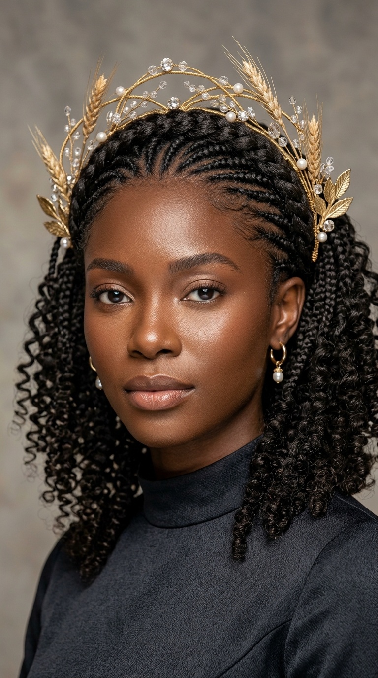 The Ceres Crown with Curls