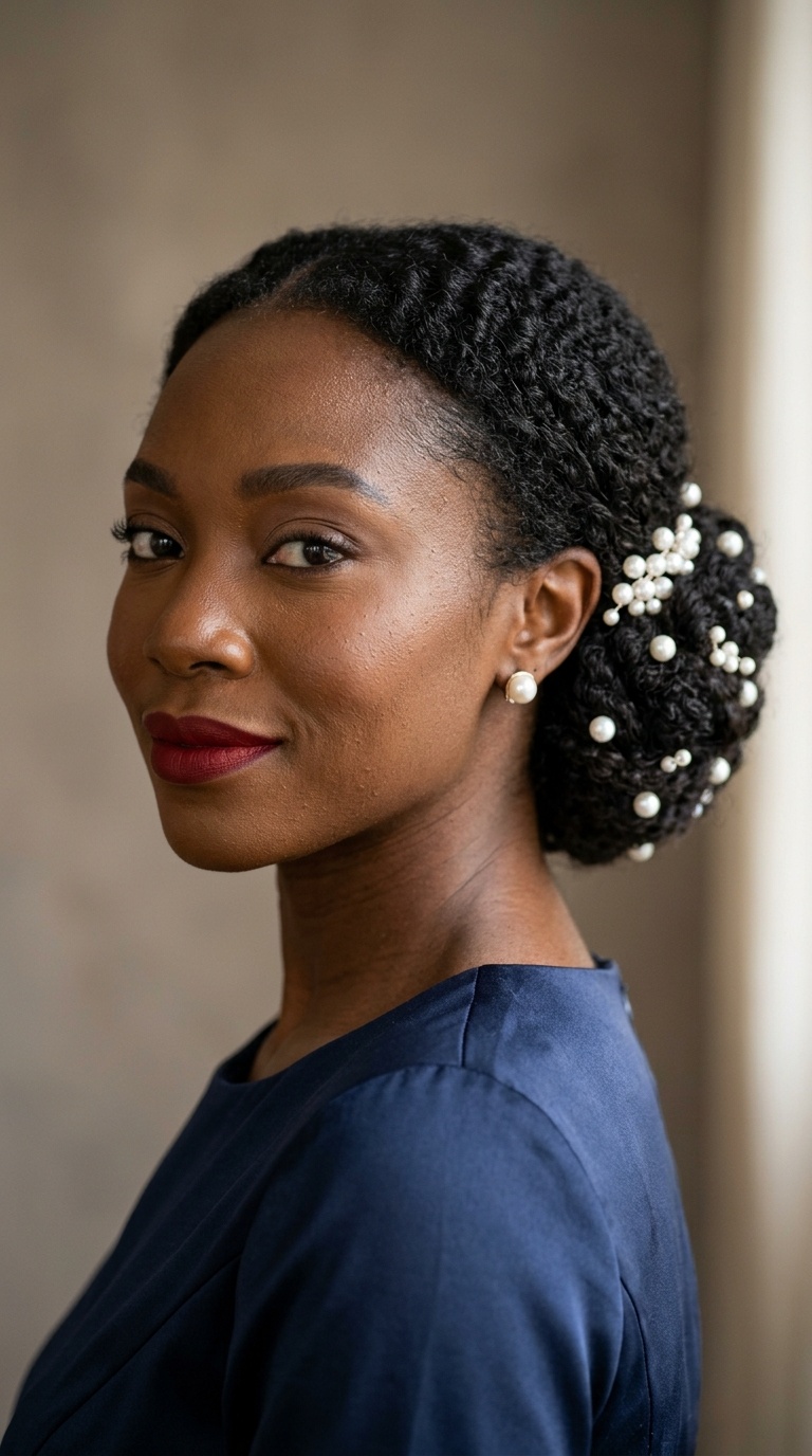 The Chignon with Pearl Accents