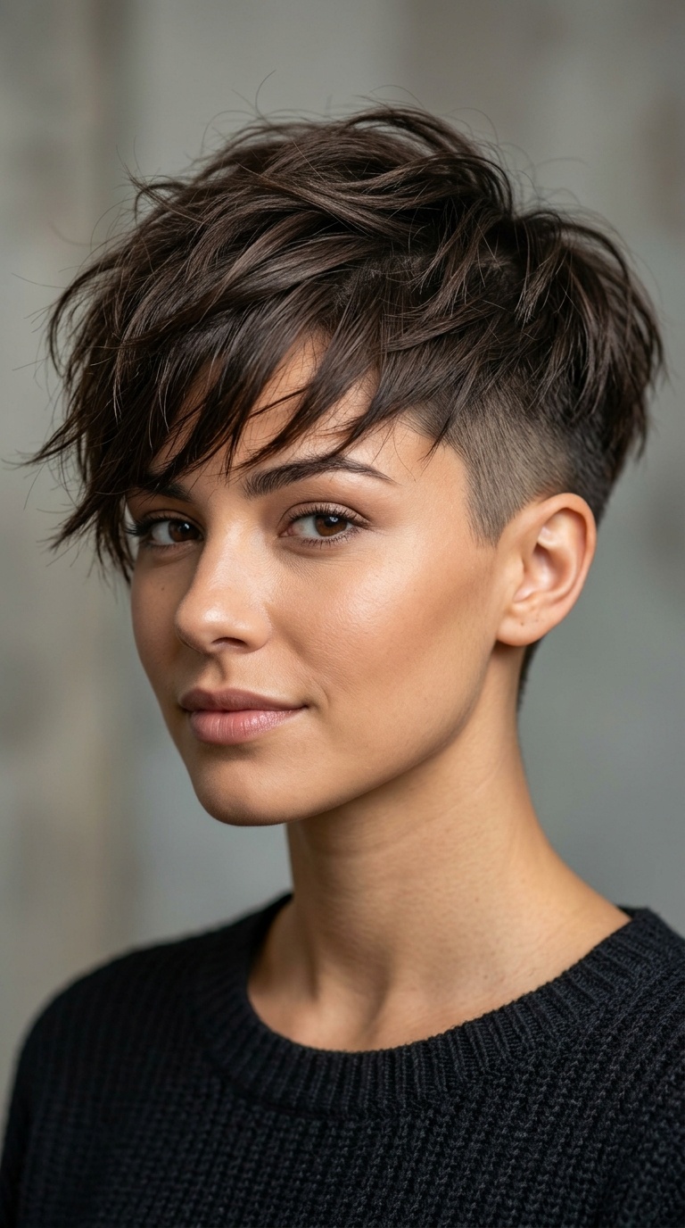 The Choppy Undercut Down-Do